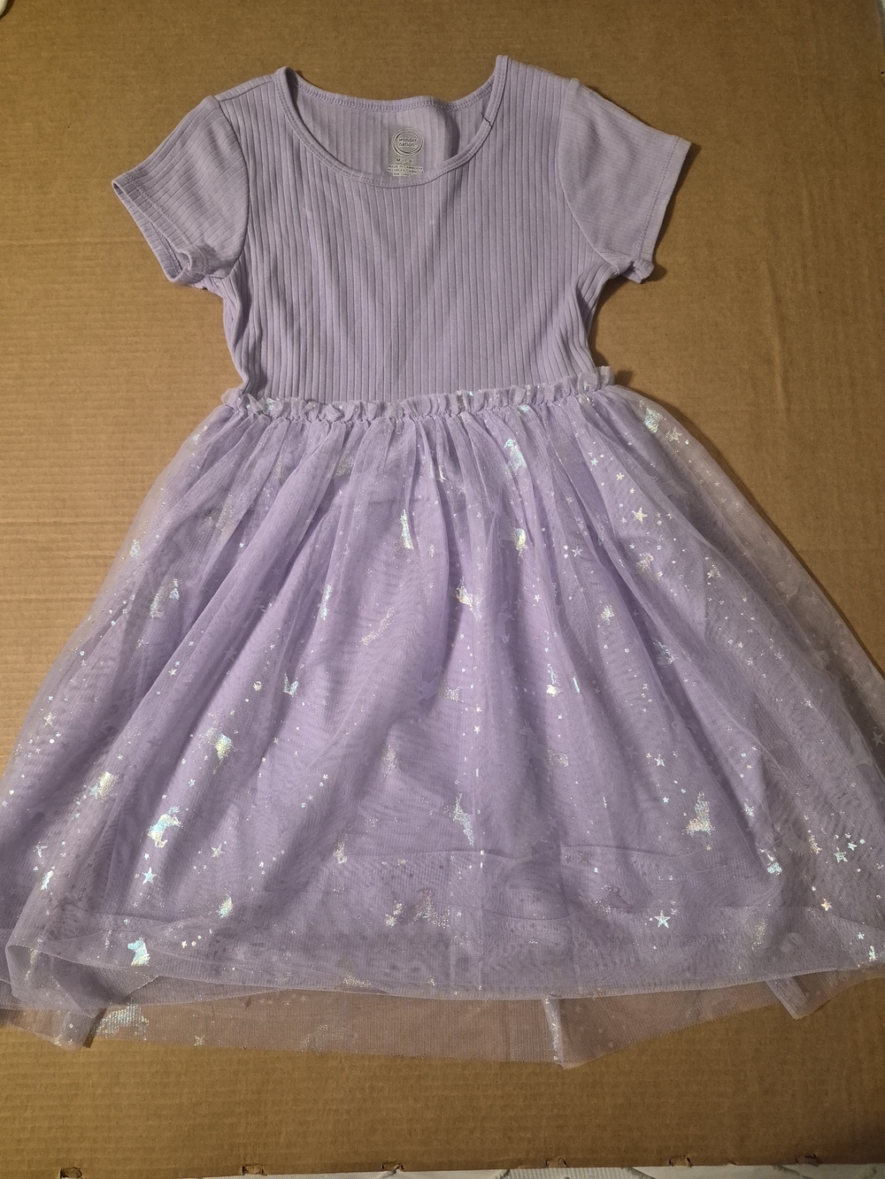 wonder nation Lavender Sparkle Tulle Dress